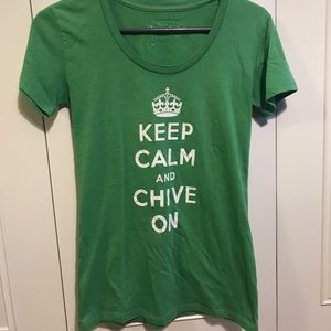 Keep Calm and Chive On! Size small